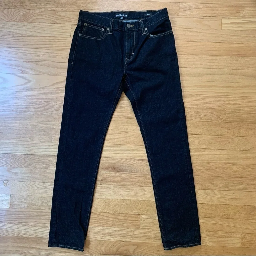 J. Crew Mercantile Slim Fit Dark Wash Jeans Size 29 Style J7568